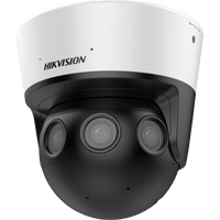 PanoVu Series / Vista Panorámica 180° / 32 Megapixel en Total / 4 Lentes 2.8 mm (4 Lentes 8 Megapixel) / 20 mts IR / 2 Micrófonos Integrados / NEMA 4X / DARKFIGHTER / Exterior IP67 / IK10 / 12 Vcc / PoE+ / Micro SD