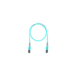 Jumper de Fibra Optica Multimodo 50/125 OM4, LC-LC Duplex, LSZH, Color Aqua, 3 Metros