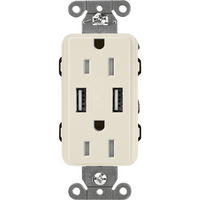 Receptáculo 15 A con puerto USB
