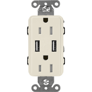 Receptáculo 15 A con puerto USB
