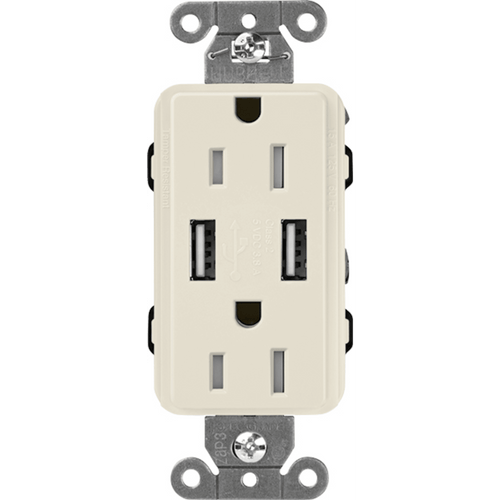 Receptáculo 15 A con puerto USB