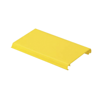 Tapa Con Bisagra a Presión Para Canaleta FiberRunner™ FR4X4YL10, de PVC Rígido, Color Amarillo, 3 m de Largo