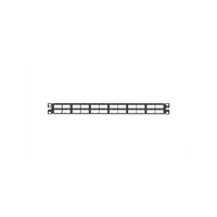 Panel de Parcheo Modular Mini-Com (Sin Conectores), Plano, Blindado, Alta Densidad, de 48 puertos, 1UR