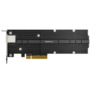 Adaptador Combinado SSD M.2 y 10 GbE | PCIe 3.0 x8 | 2 Ranuras NVMe M.2 22110/2280 | Puerto 10GBASE-T RJ45 | Autonegociación 10/5/2,5/1 Gbps | Compatible con SSD NVMe SNV3000.