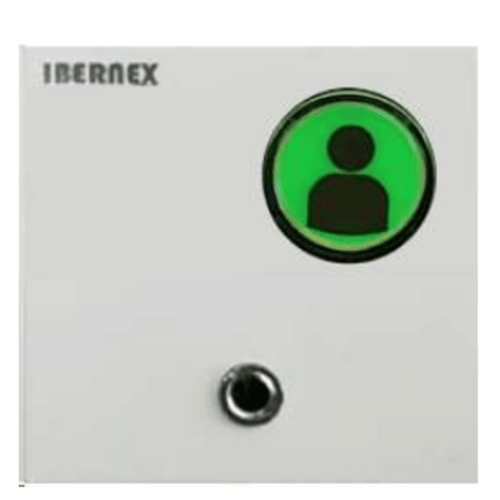 Módulo de 1 botón para empotrar con conexión Jack para pulsadores de cama NX0881 CON LECTOR RFID y señalización acustica