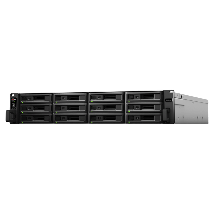 RackStation RS3621xs+ | 12 Bahías | Procesador Intel Xeon D-1541 8 Núcleos | 8 GB DDR4 ECC | Dual 10GbE | Alimentación Redundante | Escalable a 36 Bahías | Garantía 3 Años.