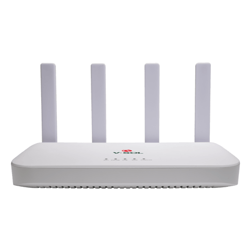 ONU GPON/EPON con Wi-Fi 6 AX1500 / Wi-Fi Doble banda 2.4 y 5 GHz / 4 Puertos Gigabit / Puerto PON SC/APC