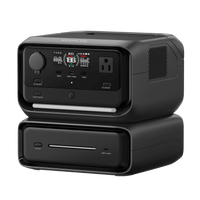 EcoFlow River 3 Plus | Estación de Energía Portátil 572Wh Litio LFP / 4 AC 800W (Max. 1600W) / 1 USB-C 100W / 3 USB -A 12W / Cargador de Coche 10A, 126W Max. / Conectividad WiFi y Bluetooth (App) / Carga Solar 220W Max.