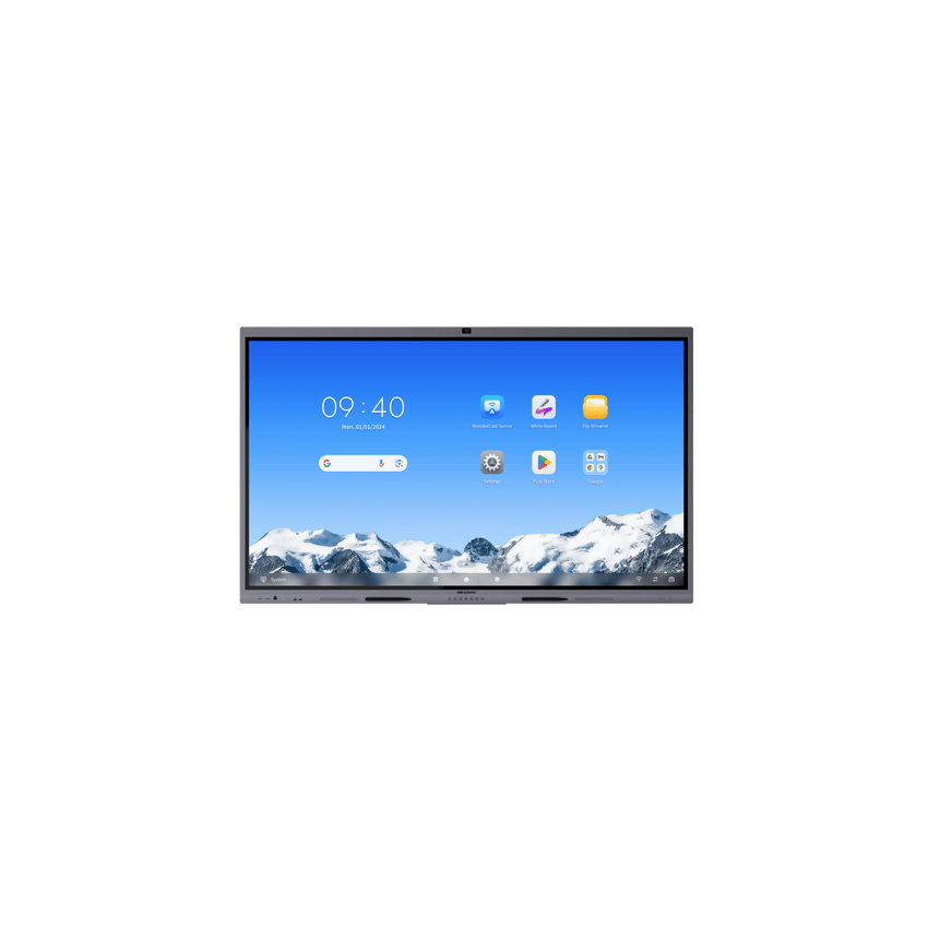 Pantalla Interactiva Touch de 75" / Android 14 / Asistentes IA /  Google Suite Preinstalado con Certificación EDLA / Cámara Web 8 MP / Resolución 4K / Bocinas Integradas / Entradas HDMI y VGA / Incluye 2 Lápices para Escri