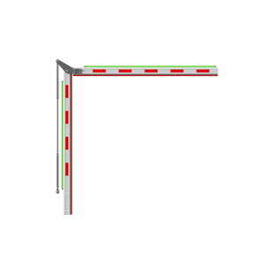 Brazo Articulado 3 mts (1.5+1.5) con Iluminación para Barreras Hikvision Serie DS-TMG320