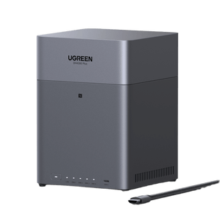 NAS UGREEN NASync DH4300PLUS  / 4 Bahías SATA / Procesador RK3588C 8 GB RAM / 2.5GbE Puerto / HDMI 4K / USB 3.2 Type-C / RAID 0/1/5/6/10 / Acceso Remoto UGREENlink