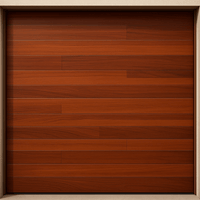 Puerta de Garage de Alta Calidad / Estilo Americano / Acabado Laminado PREMIUM / Color Madera Clara / 10x7 Pies.