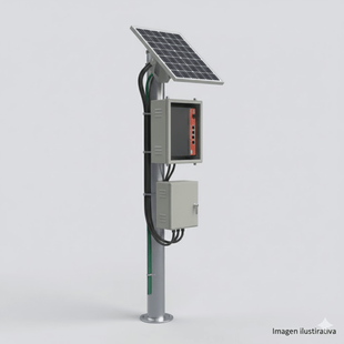 Kit Solar Witek de 28 W con 5 Puertos PoE 802.3 af y PoE Pasivo 24 V para alimentar Camaras IP y un Enlace Punto a Punto en 24 Vcc