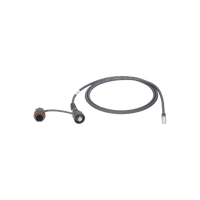 Patch Cord Cat6A IndustrialNet, Blindado S/FTP, Con Plug Industrial y Tapa en Un Extremo, 1 Metro (3.28 Pies)