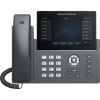 Teléfono IP Wi-Fi, Grado Operador, 12 líneas SIP con 6 cuentas, pantalla táctil  7", puertos Gigabit, Bluetooth, PoE, codec Opus, IPV4/IPV6 con gestión en la nube GDMS