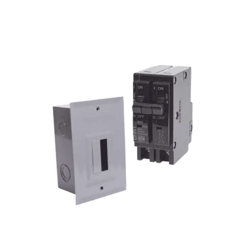 Kit Centro de Carga para empotrar con 1 Interruptor Térmico de 2 Polos, 20Amp 120/240Vca 10kA