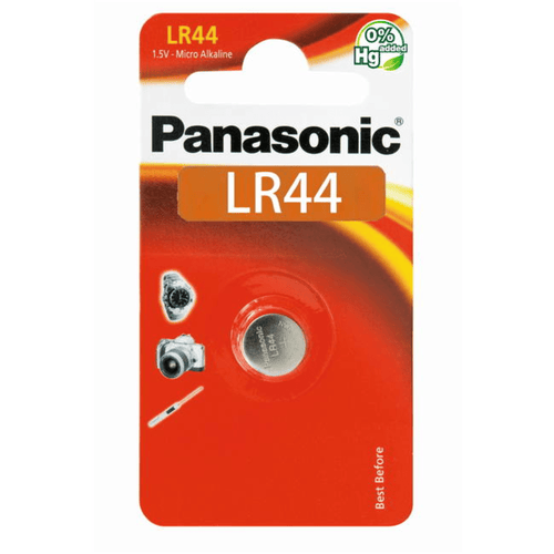 Batería Alcalina tipo LR44 (de botón) de 1.5 V 110 mAh