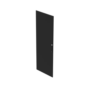 Puerta Sólida para ProLine V/D / 2000x700 mm (78.7x27.6 in) / Acero Negro RAL 9005 / cUL Listed / EIA RS-310-D