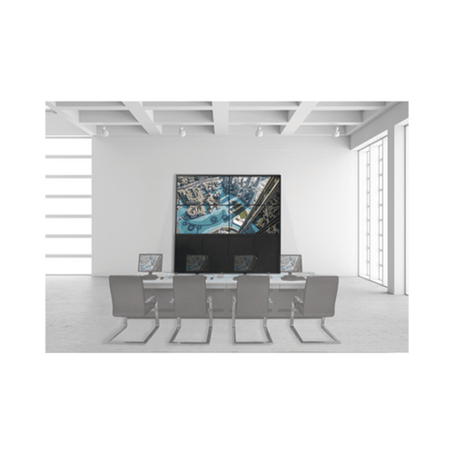 Kit Videowall 2X2 / Incluye 4 Pantallas de 55" / Decoder / Base de Piso / Accesorios de Instalación