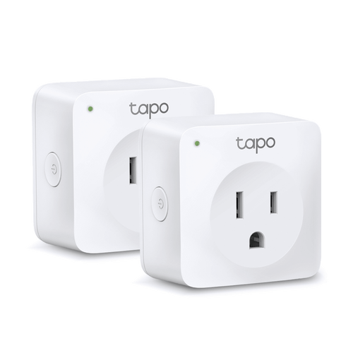 Mini tomacorriente inteligente Wi-Fi, 100 - 120V~, 50/60Hz, 15.0A, compatible con Amazon Alexa y Google Assistant, color blanco.