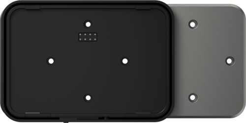 Adaptador de Montaje SUNMI CPad / Compatibilidad VESA y Caja 86mm / Conectividad USB Alimentación y Datos / Fijación Segura con Cerradura / Botón Liberación Rápida