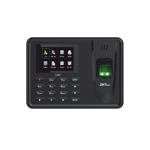 Lector de Huella con Teclado para Control de Asistencia, 500 Huellas, Genera Reporte por USB en Excel, Descarga mediante memoria USB /  (solo en idioma ingles)