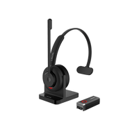 Diadema Inal�mbrica / DECT 6.0 + Bluetooth 5.3 / Micr�fono Rotable / Audio HD / Cancelaci�n IA / Base de Carga