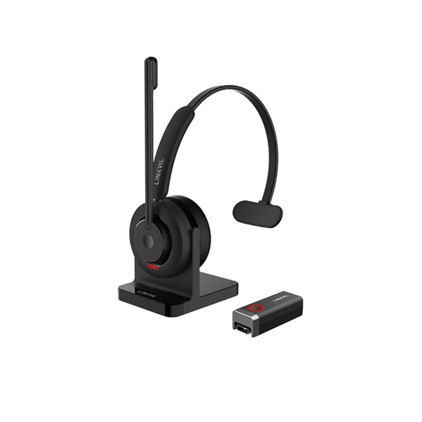 Diadema Inal�mbrica / DECT 6.0 + Bluetooth 5.3 / Micr�fono Rotable / Audio HD / Cancelaci�n IA / Base de Carga