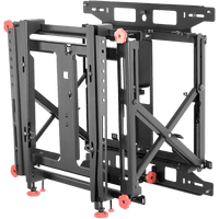 Soporte Muro para video wall LCD / Liberación Rápida / Para Pantallas 46"-60" / Ajuste Micro Sin Herramientas XYZ 1.5" / VESA 600x400 mm / Carga Máxima 56Kg / Gestión Integrada de Cables