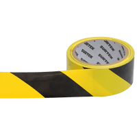 Cinta de Señalización / Adhesivo Acrílico / Espesor 0.105 mm / Colores Amarillo-Negro / Ancho 48 mm / Largo 18 m / Alta Visibilidad