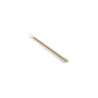 Canaleta LD10 de PVC rígido, con cinta adhesiva para instalación sin herramientas, de 38.4 x 24 x 2438 mm, Color Blanco Mate