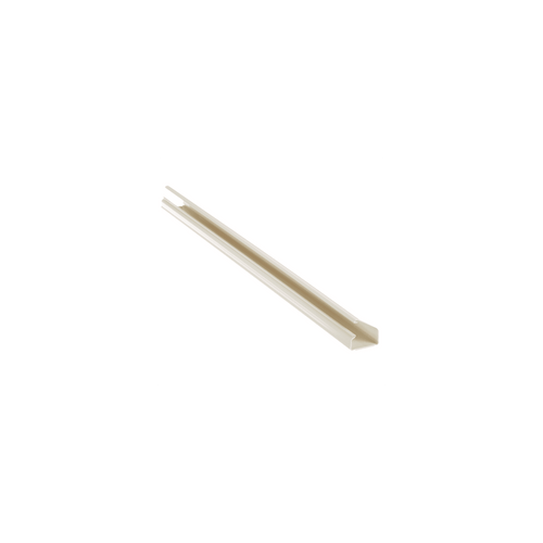 Canaleta LD10 de PVC rígido, con cinta adhesiva para instalación sin herramientas, de 38.4 x 24 x 2438 mm, Color Blanco Mate