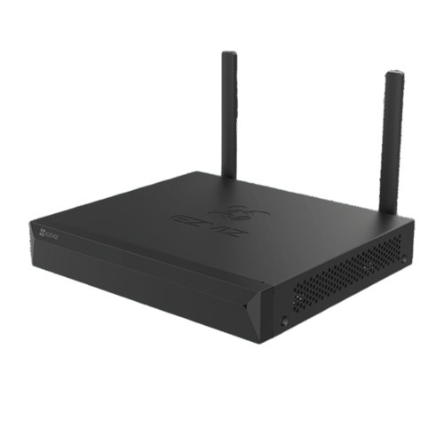 NVR 3K (5 Megapixel)  / Para 4 Cámaras / 2 antenas Wi-Fi / Compresión H.265 / Almacenamiento hasta 8TB / Salida HDMI-VGA / Compatible ONVIF
