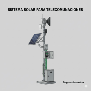 Kit Solar de 28 W con PoE Pasivo 24 Vcc para 2 Radios de Ubiquiti airMAX, Cambium ePMP