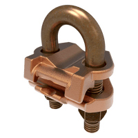 Conector Mecánico para Cable Calibre 4 a 2/0 AWG / Paralelo o 90° Grados a Tubo de 1 1/4" o Varilla  de 1 3/8" - 1 1/2".