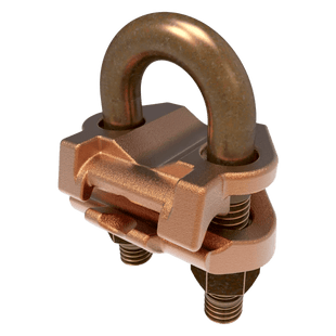 Conector Mecánico para Cable Calibre 4 a 2/0 AWG / Paralelo o 90° Grados a Tubo de 1 1/4" o Varilla  de 1 3/8" - 1 1/2".