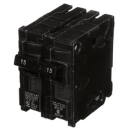 Interruptor automático enchufable tipo QP 2 polos, 15 amp