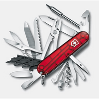 Navaja Multifunción Cyber Tool L / 39 Herramientas Profesionales / Para Técnicos Digitales / Llave Tuercas Tecnológica / Dados Hexagonales D-SUB / Set Bits Phillips-Torx-Hex / ABS-Cellidor Rojo / Fabricación Suiza