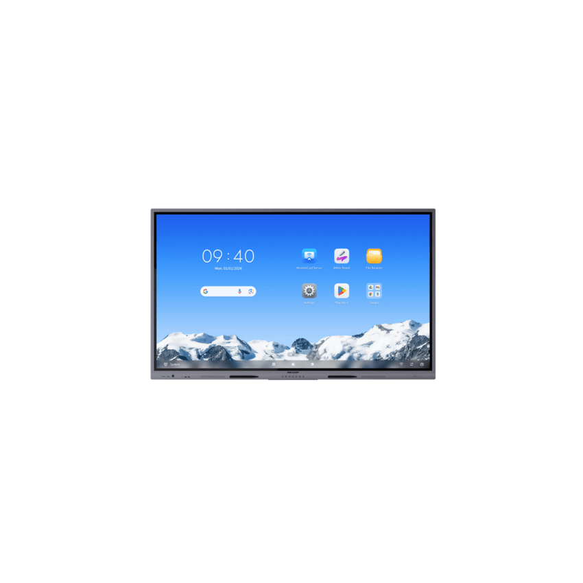 Pantalla Interactiva Touch de 86" Android 13 / Google Suite Preinstalado con Certificación EDLA / Cámara Web 8 MP / Resolución 4K / Bocinas Integradas / Entradas HDMI y VGA / Incluye 2 Lápices para Escribir