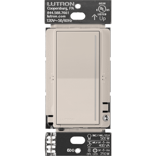 (RadioRa3) Apagador Sunnata color blanco para linea Radio Ra3, 8A de iluminacion, 5.8A Motor