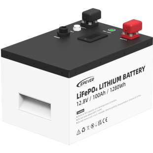 Batería de Litio LiFePO4 12.8Vcc, 100Ah, 1.28KwH, Pantalla LCD para Monitoreo Local, Carcasa Metálica