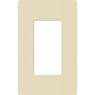 Placa de pared 1 espacio, para atenuador (dimmer), apagador ó control remoto inalámbrico LUTRON.