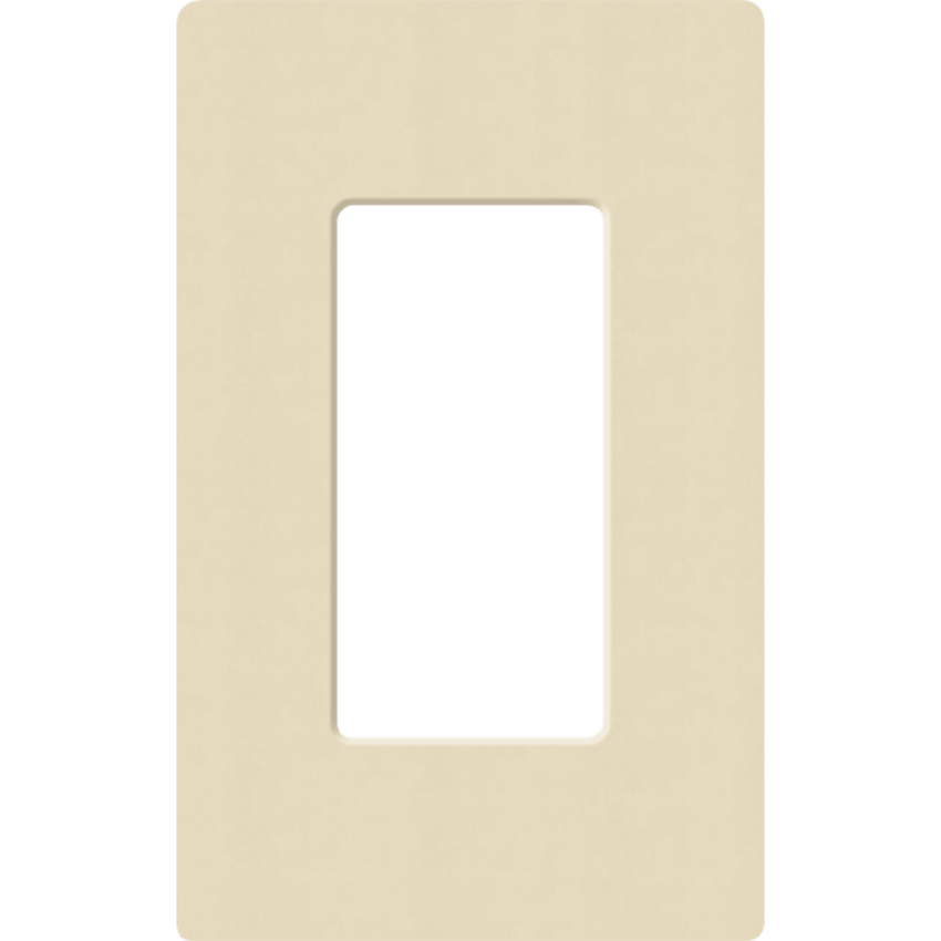 Placa de pared 1 espacio, para atenuador (dimmer), apagador ó control remoto inalámbrico LUTRON.