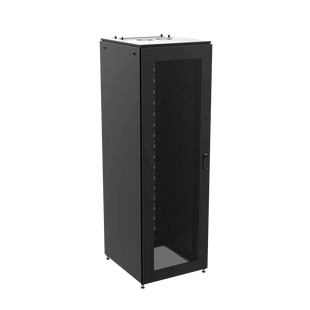 Gabinete de Telecomunicaciones ProLine S1 48 UR  Dimensiones 2350 x 800 x 1200 mm Acero color Negro RAL 9005 / Puertas Perforadas / Certificaciones UL-cUL