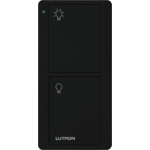 Control remoto PICO 2 botones encender/apagar, color negro, complemente con un switch on/off, Caseta, RA2, RadioRa2