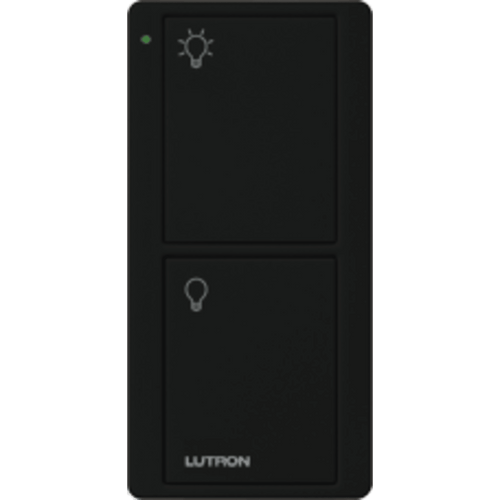 Control remoto PICO 2 botones encender/apagar, color negro, complemente con un switch on/off, Caseta, RA2, RadioRa2