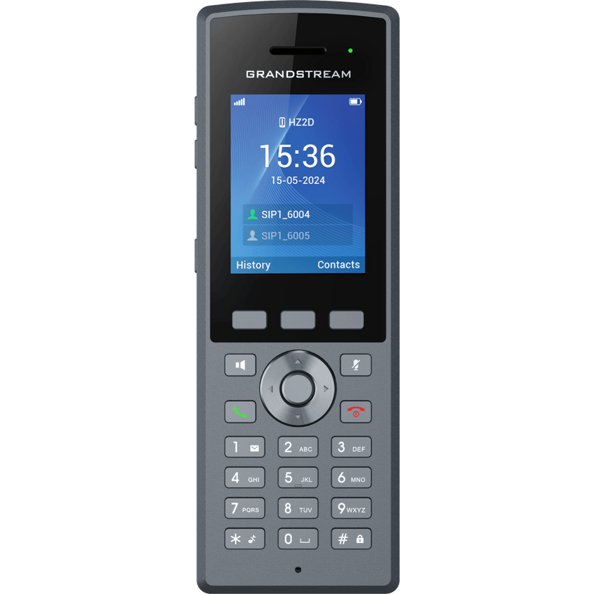 Teléfono Inalámbrico DECT HD Reforzado DP735 / 20 Cuentas SIP / Pantalla TFT LCD 2.4 Pulgadas / Alcance 400 m Exteriores / IP67 / Audio Full HD / Batería 2000 mAh / Compatible con Estaciones Base DP750, DP752, DP755