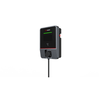 Estación de Carga AC para Vehículos Eléctricos Montaje en Pared / 22 kW / IEC62196-Type2 / 7" LCD / Protecciones Múltiples / IP55 IK07 / 4G-WiFi-Ethernet / OCPP Compatible