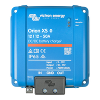 Orion XS 12/12-50 A / Cargador de Baterías CC-CC / 50 A 12 V / IP65 / Compatibilidad Alternador Inteligente / Para Bancos de Baterías de 500 Ah