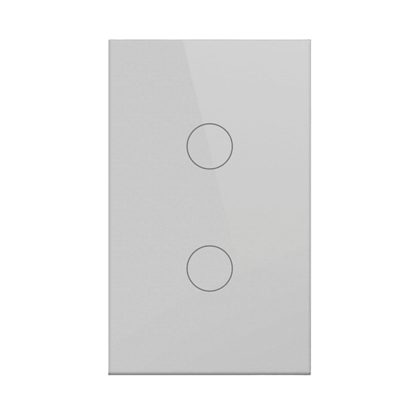(ZigBee) Apagador switch inalámbrico ZigBee . Cable Neutro Opcional, control de 2 regresos de carga, 110V